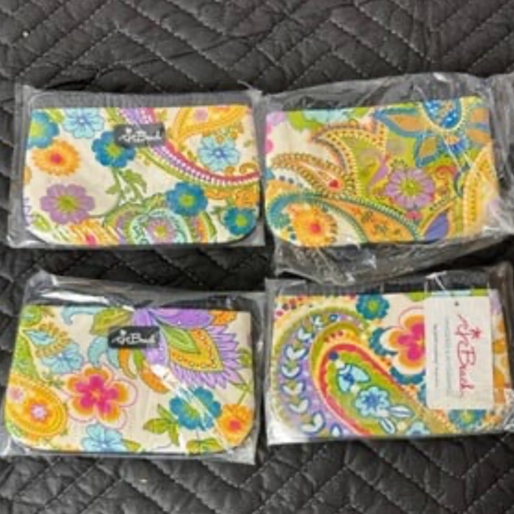 Colorful Paisley and Floral Wallets